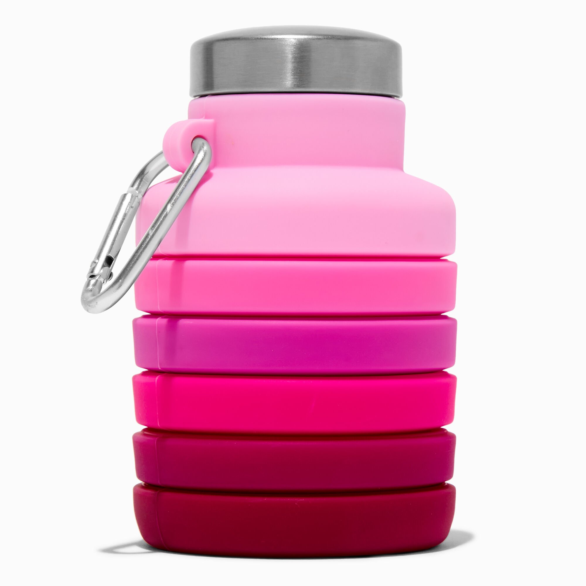 Collapsible Pink Ombré Water Bottle,