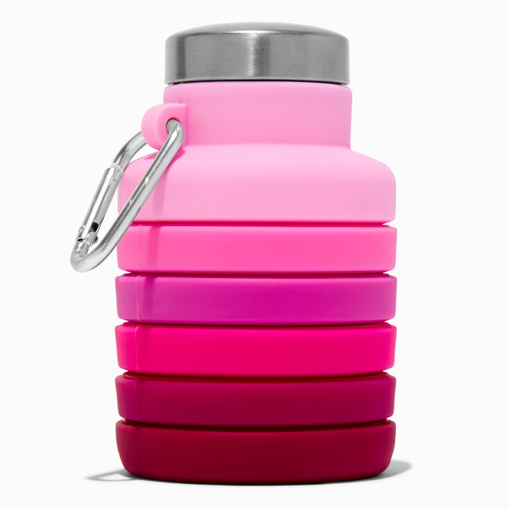 Collapsible Pink Ombr&eacute; Water Bottle,