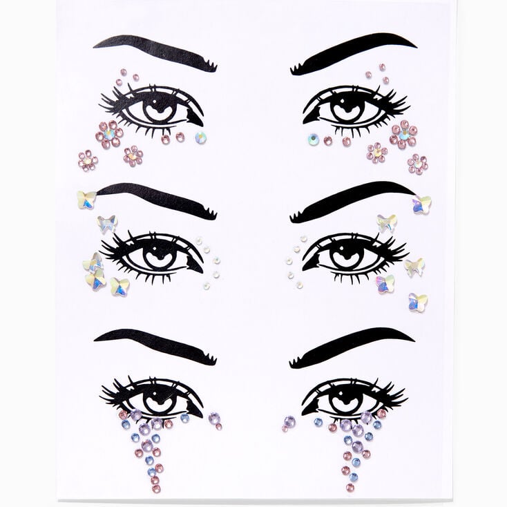 Pastel Floral Eye Gems - 3 Pack,