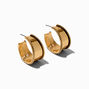 Gold-tone Rope Hoop Earrings,