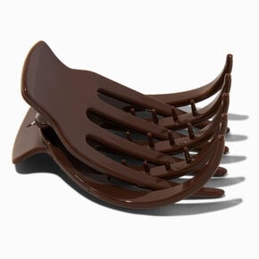 Medium Finger Hair Claw - Brown,