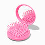 Varsity Initial Pop-Up Hair Brush Compact Mirror - A,