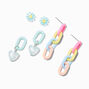 Pastel Chain Earring Stackables Set - 3 Pack,