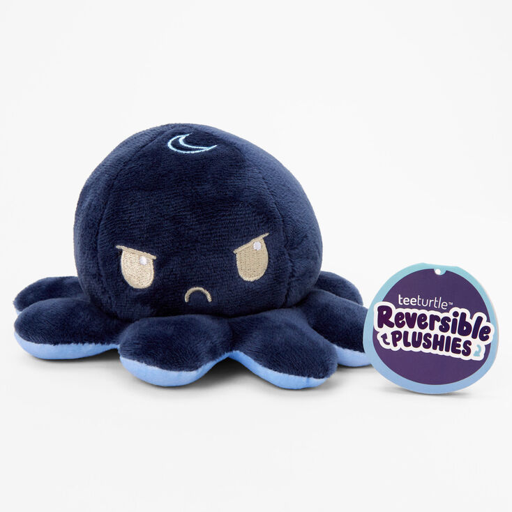 Peluches r&eacute;versibles pieuvre jour et nuit TeeTurtle&trade; - Bleu,