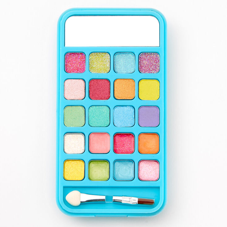 Bling Bubble Tea Fruit Cellphone Makeup Palette - Blue,