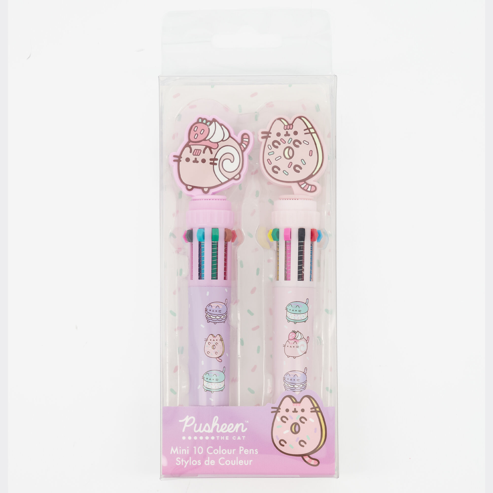 Claire's Mini stylo desserts sucrés 10 couleurs Pusheen® – Lot de 2