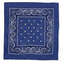 Navy Blue Paisley Bandana Headwrap,