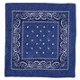 Navy Blue Paisley Bandana Headwrap,