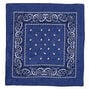 Bandeau bandana motif cachemire - Bleu marine,