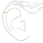 Gold Sterling Silver 22G Cartilage Hoop Earrings - 3 Pack,