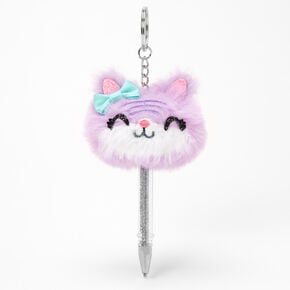 Kitty Mini Keychain Pen - Purple,
