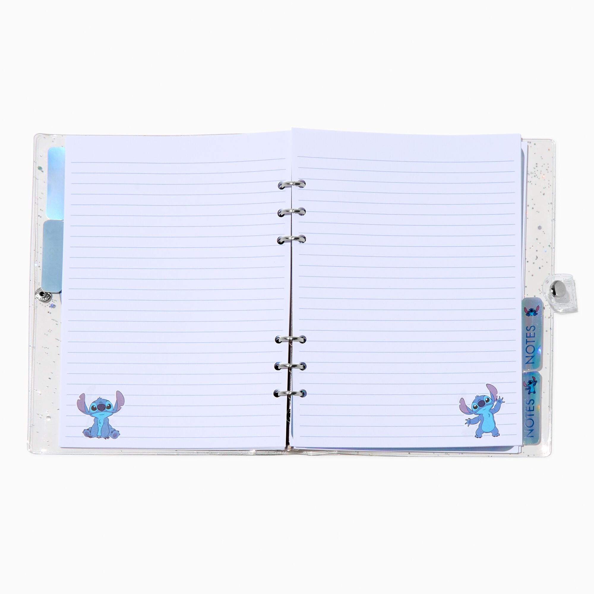 Cahier à onglets bling-bling Disney Stitch,