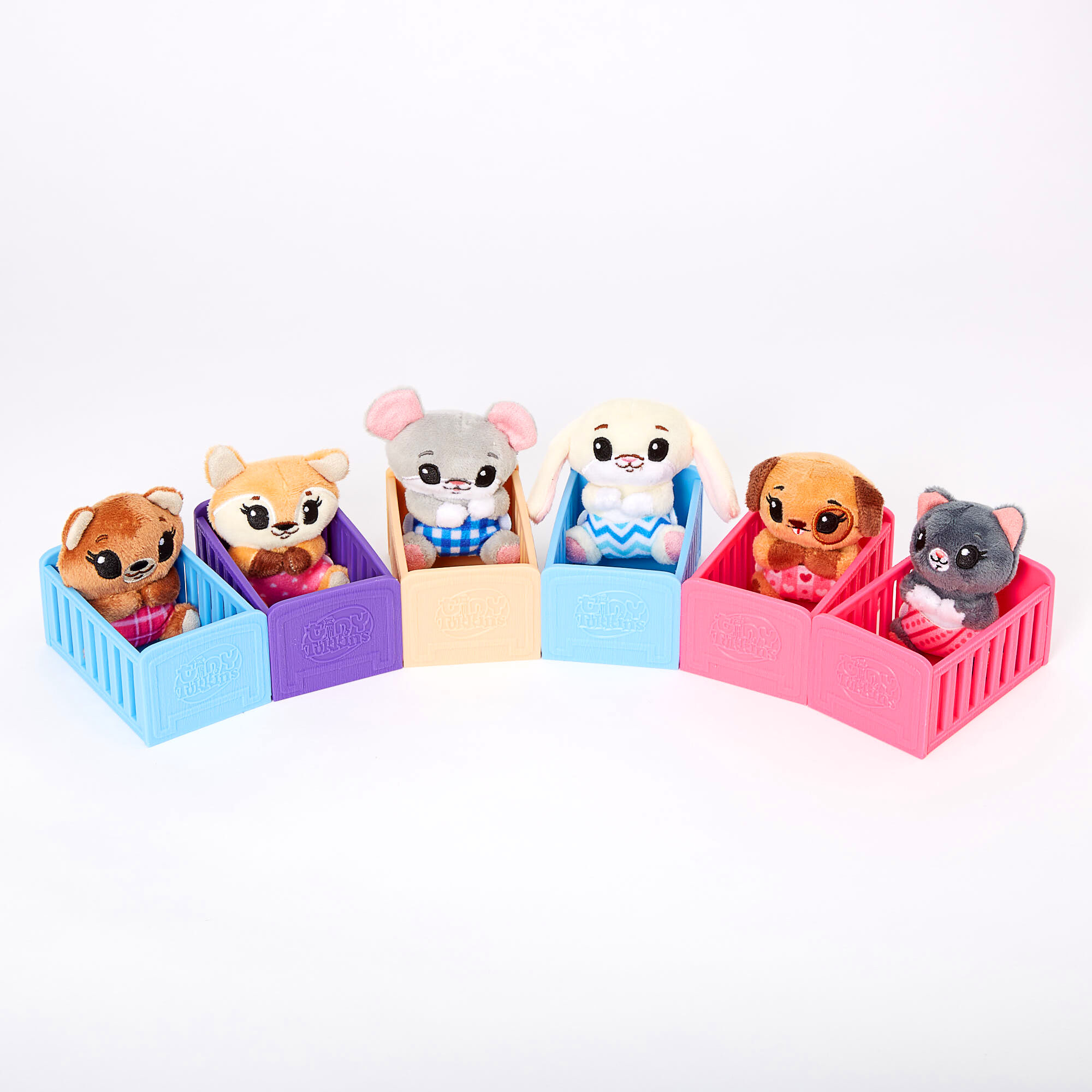 Tiny Tukkins Cuddle N’ Play 11pc Set W 2 Kitty Plush & 6pc Baby N Crib Mystery for sale online 