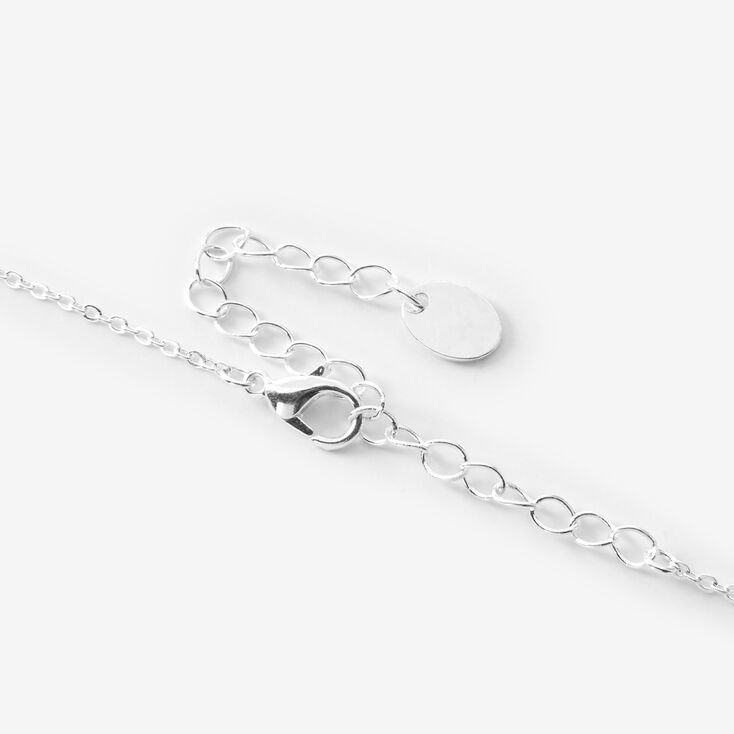 Yin Yang Love 16&quot; Silver Pendant Necklace,