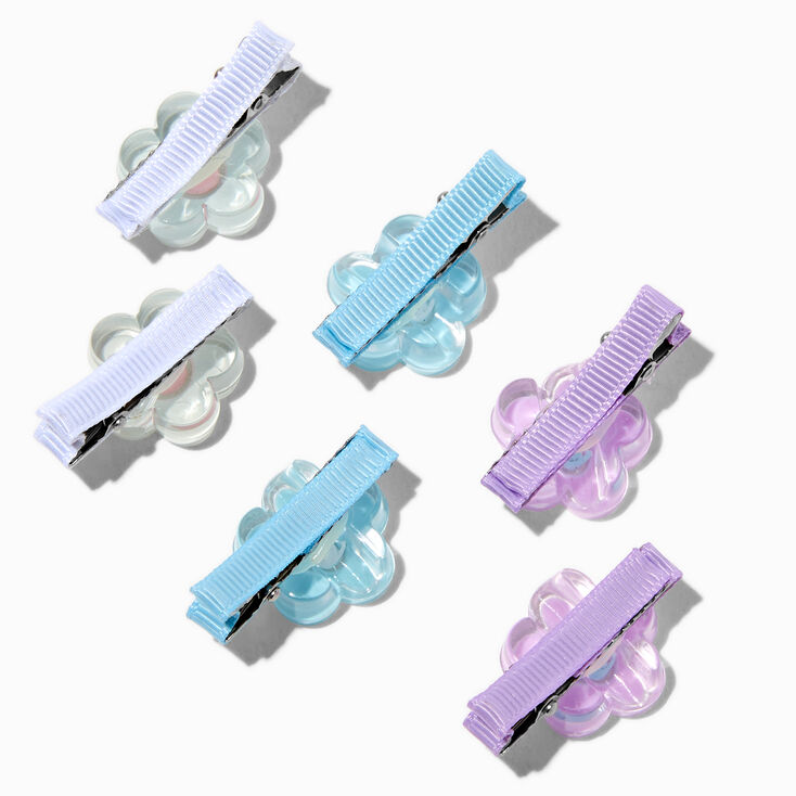 Claire&#39;s Club Pastel Flower Hair Clips - 6 Pack,