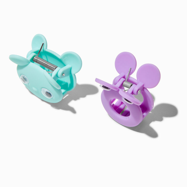 Claire&#39;s Club Purple &amp; Blue Critter Hair Claws - 2 Pack,