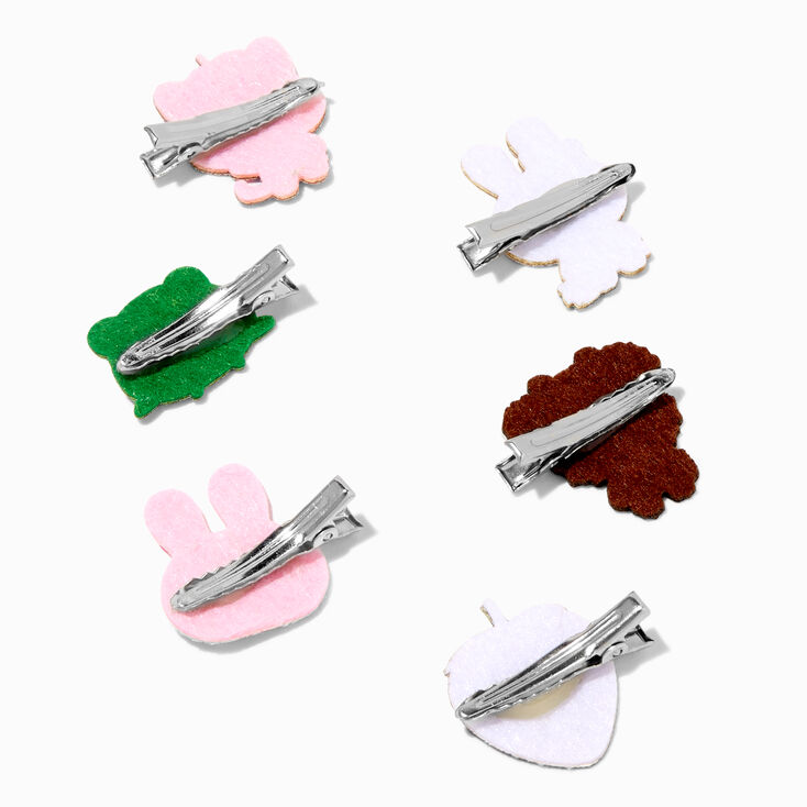 Claire&#39;s Club Glitter Critters Hair Clips - 6 Pack,