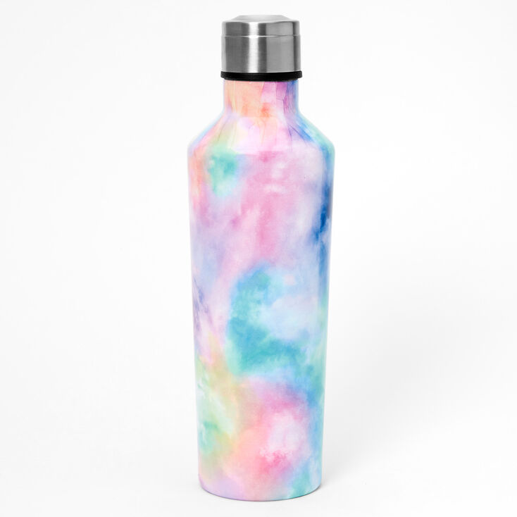 Pastel Tie Dye Metal Water Bottle