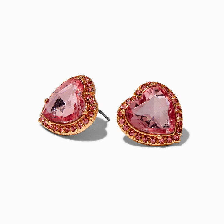 Mean Girls™ x Claire's Pink Heart Stud Earrings