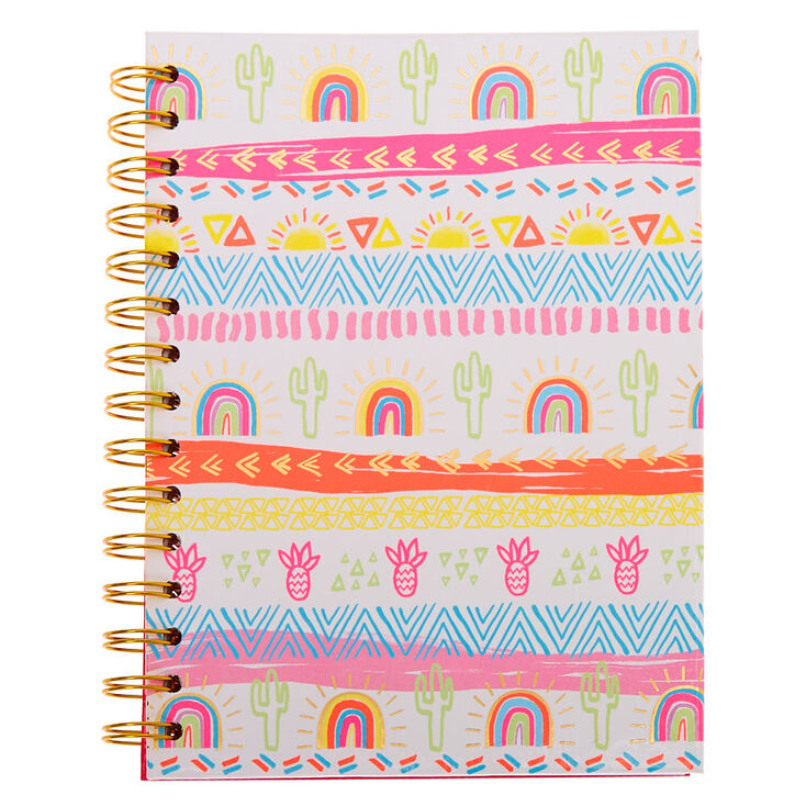 Aztec Summer Sun Rainbow Notebook,