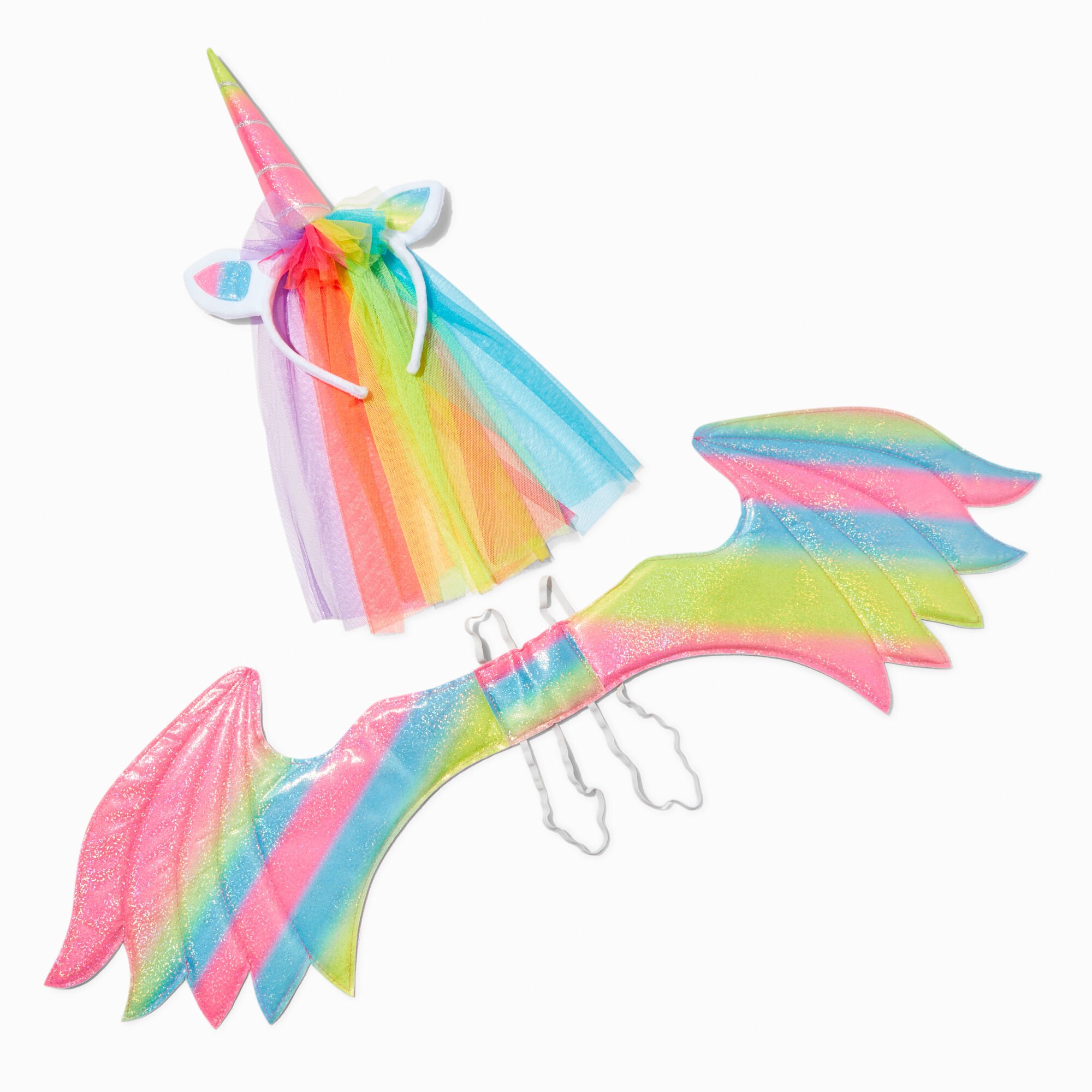 View Claires Pegasus Dress Up Set Rainbow information