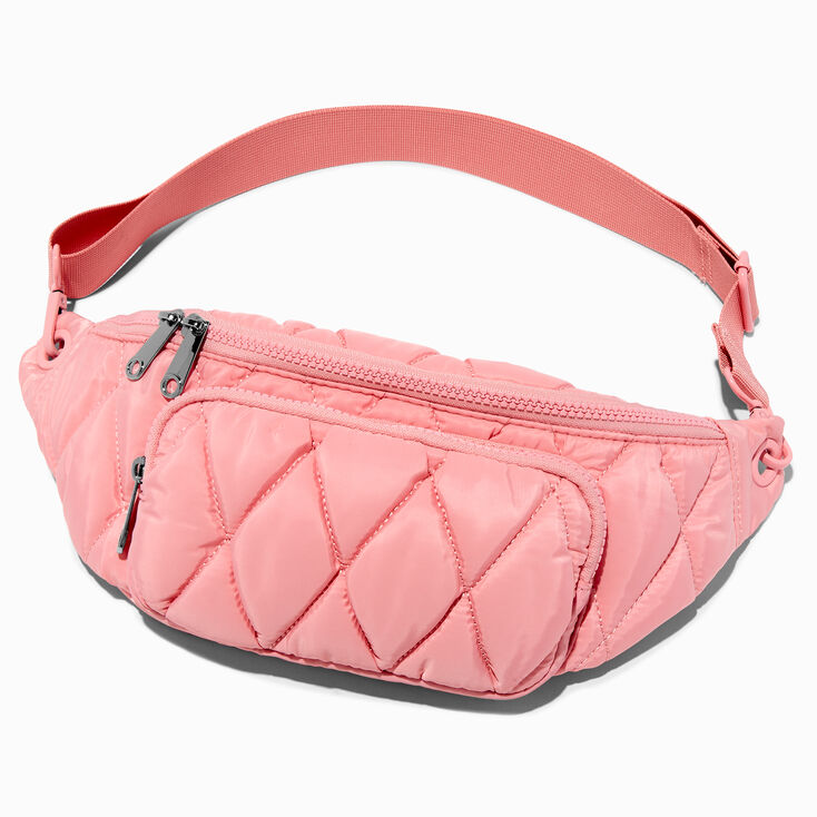Pinnk Quilted Belt Bag,