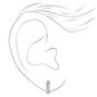 Silver Titanium Thick Square Hoop Earrings,