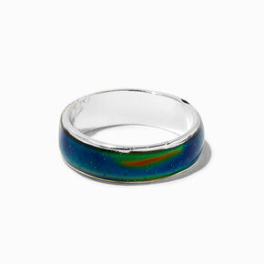 Silver-tone Mood Band Ring,