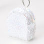 Holographic Sequin Star Mini Backpack Keychain,