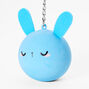 Blue Bunny Stress Ball Keychain,