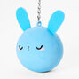 Blue Bunny Stress Ball Keyring,