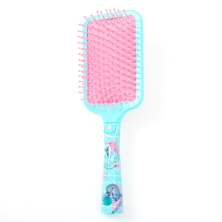 Travel Butterfly Paddle Hair Brush - Mint,