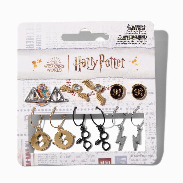 Harry Potter&trade; Mixed Metals Earrings Set - 6 Pack,