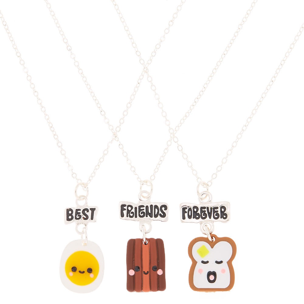Personalized best friends necklace, best friends, BFF, set of 3