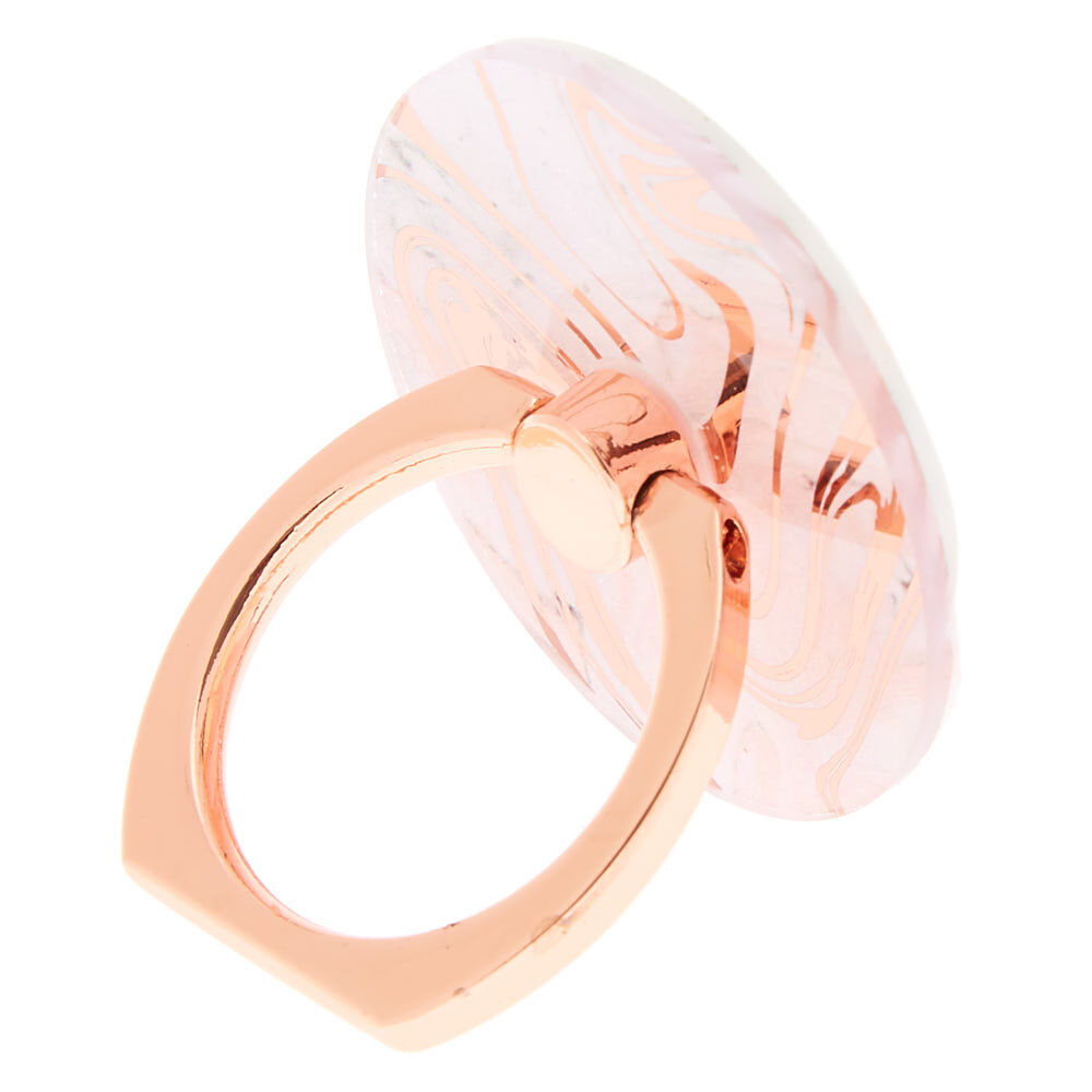 Rose Gold Marble Ring Stand Pink Claire s