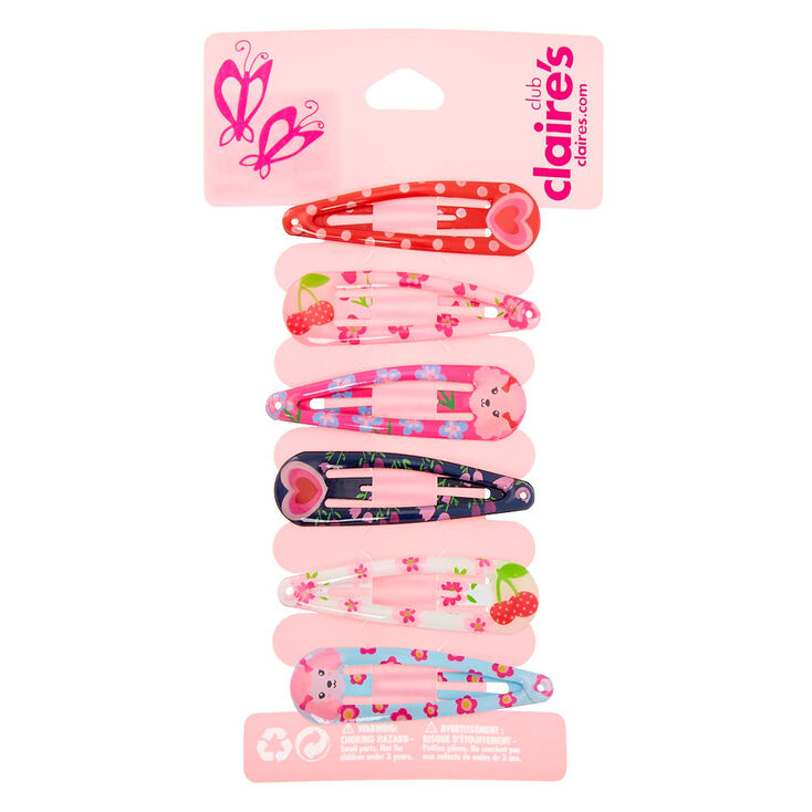 Claire's Barrettes clic clac caniche Club Claire's - Lot de 6