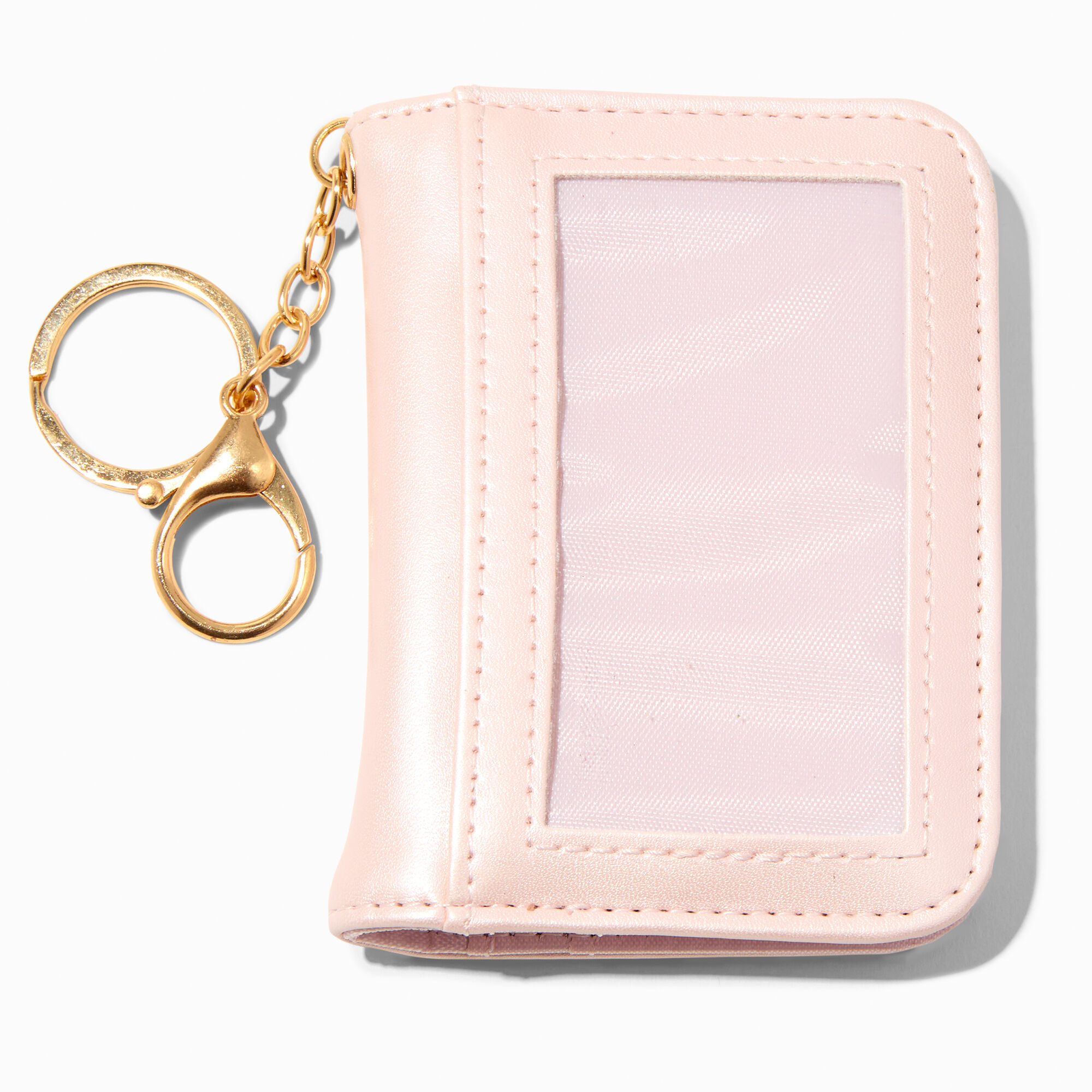 "Charge It" Pink Mini Zip Wallet,