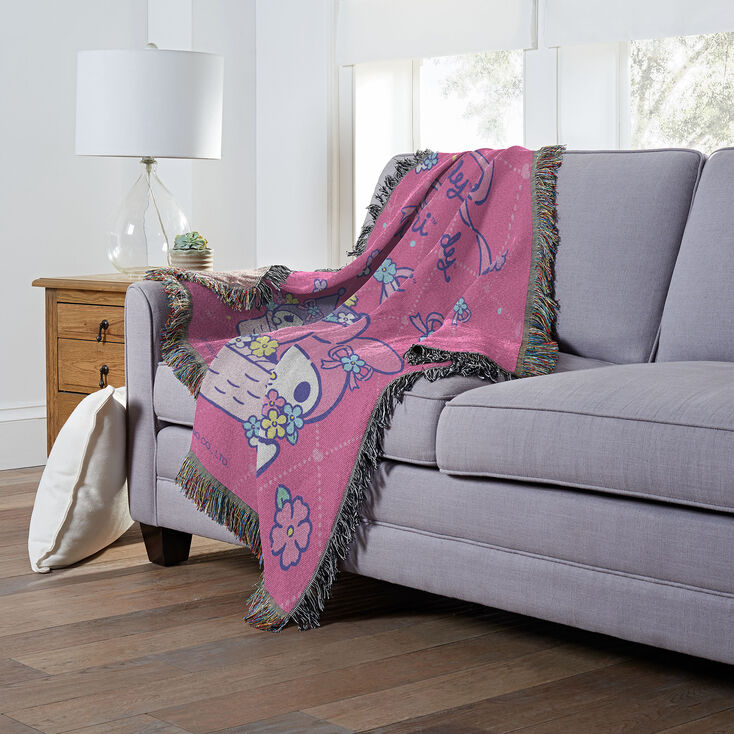 My Melody&trade; Flower Basket Fun Woven Tapestry Throw &#40;ds&#41;,
