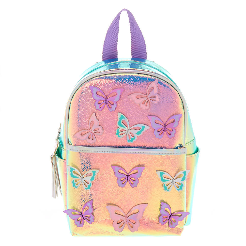Holographic Butterfly Small Backpack