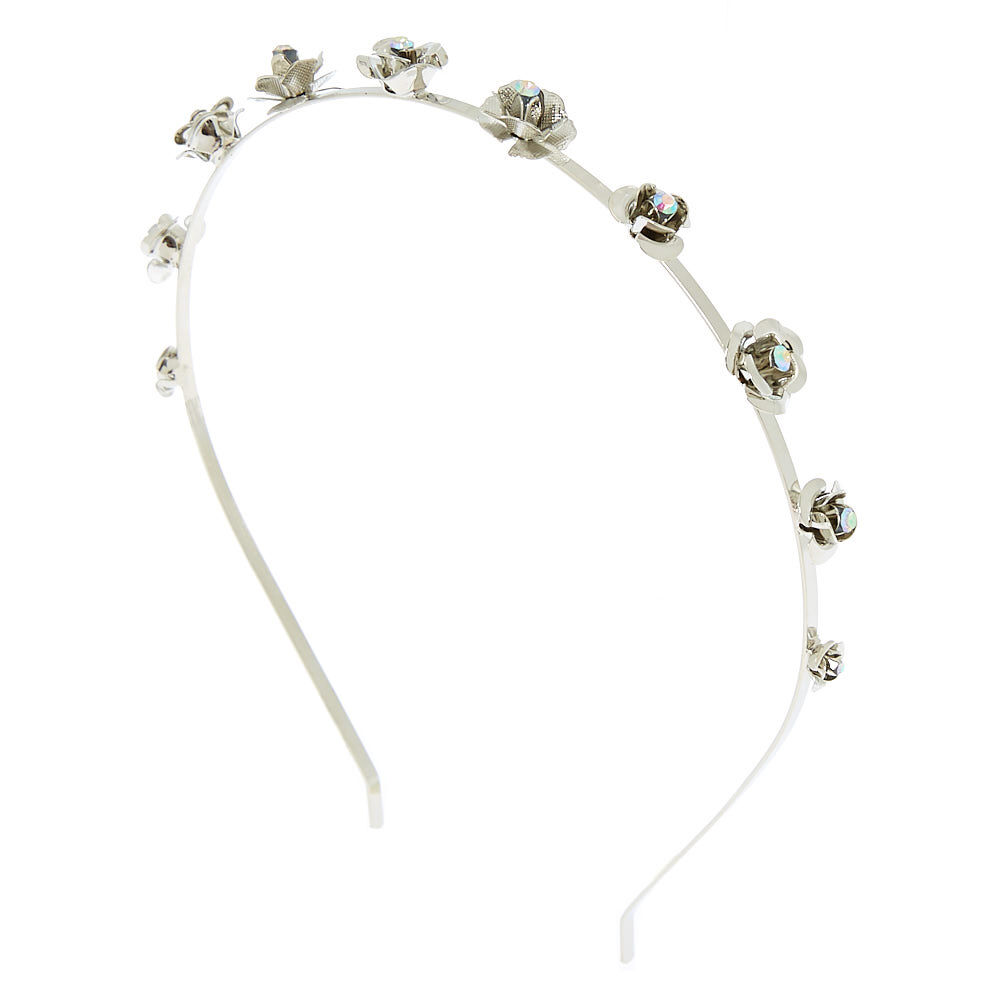 Metal cheap rose headband