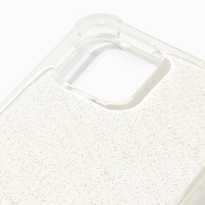 Coque de protection pour portable transparente &agrave; paillettes - Compatible avec iPhone&reg;&nbsp;12/12&nbsp;Pro,
