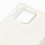 Coque de protection pour portable transparente &agrave; paillettes - Compatible avec iPhone&reg;&nbsp;12/12&nbsp;Pro,