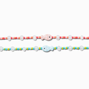 Best Friends Fish Beaded Choker Necklaces - 2 Pack,