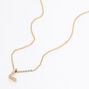 Gold-tone Pearl Initial Pendant Necklace - L,