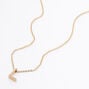 Gold Pearl Initial Chain Necklace - L,