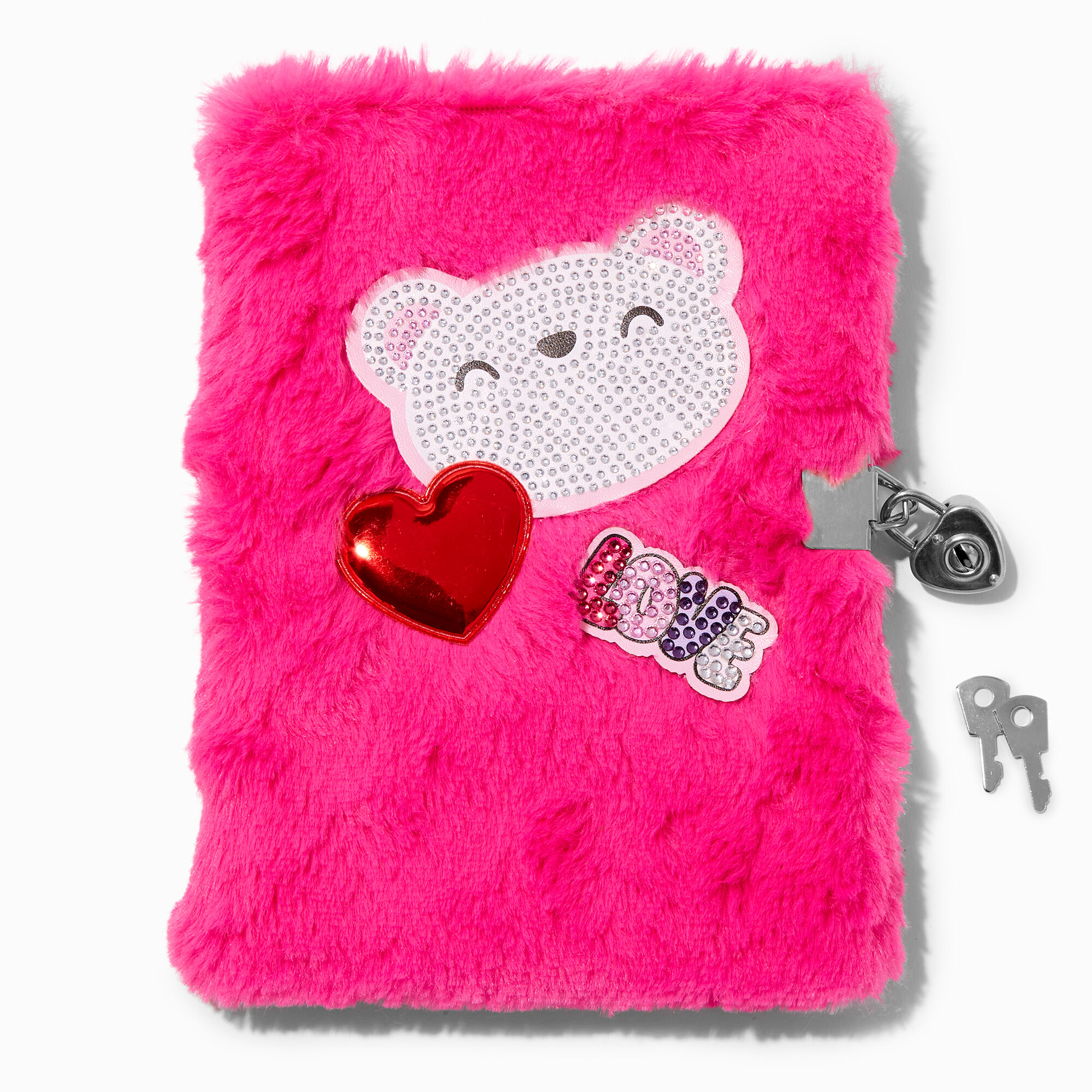 View Claires Bear Glam Lock Diary Pink information