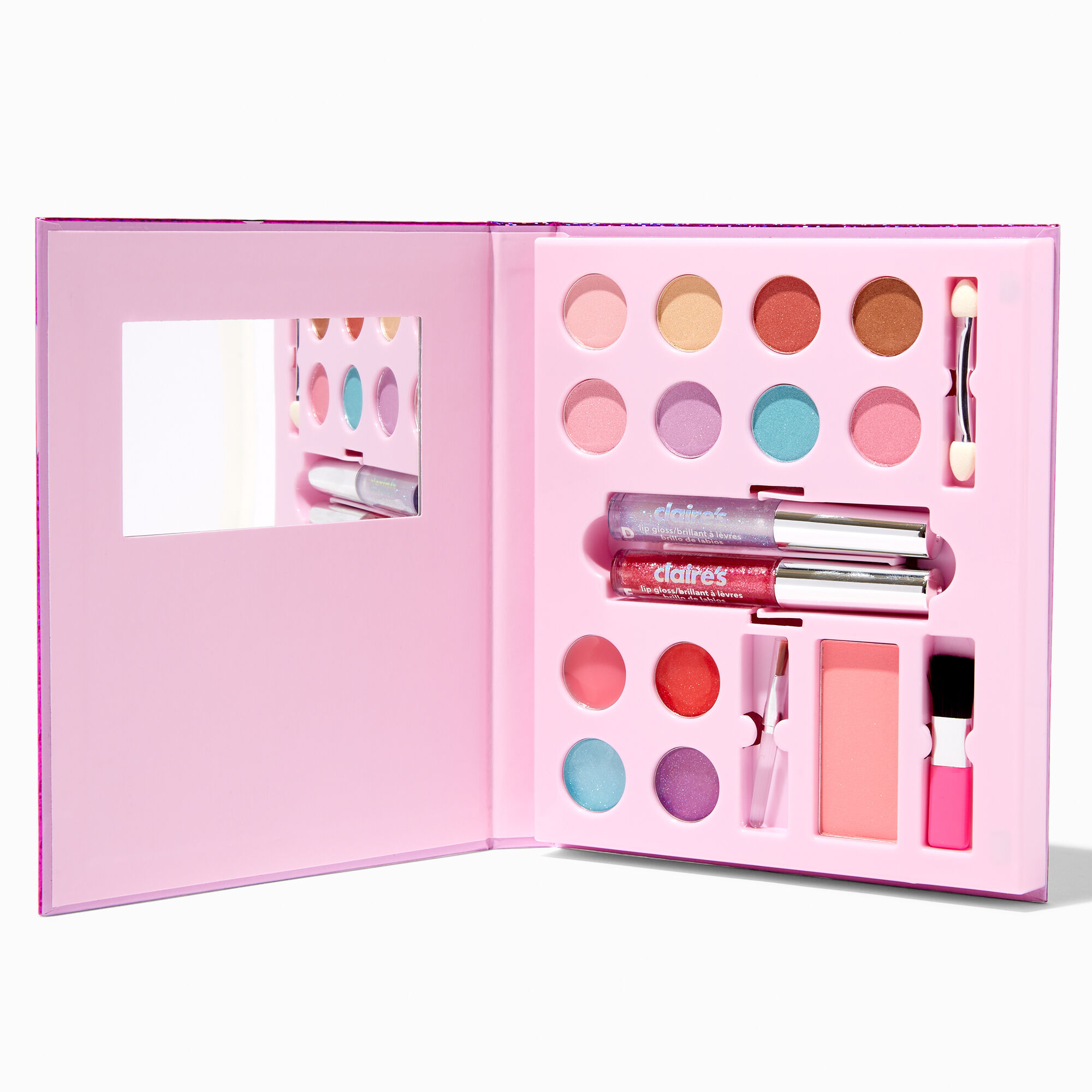 View Claires Checkered Daisy Makeup Set Pink information
