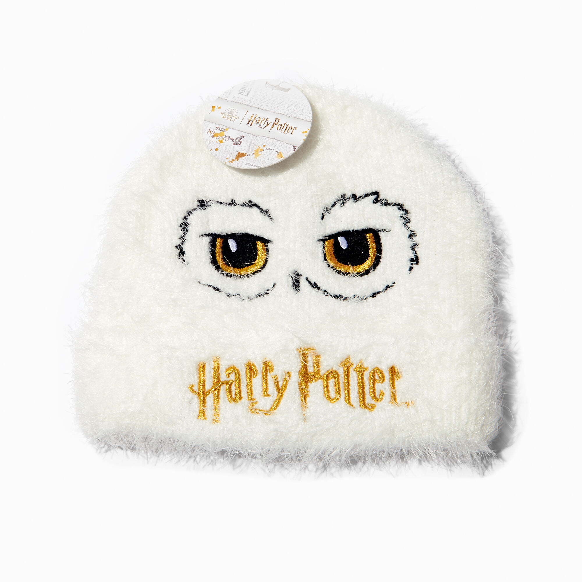View Claires Harry Potter Hedwig Beanie Hat White information