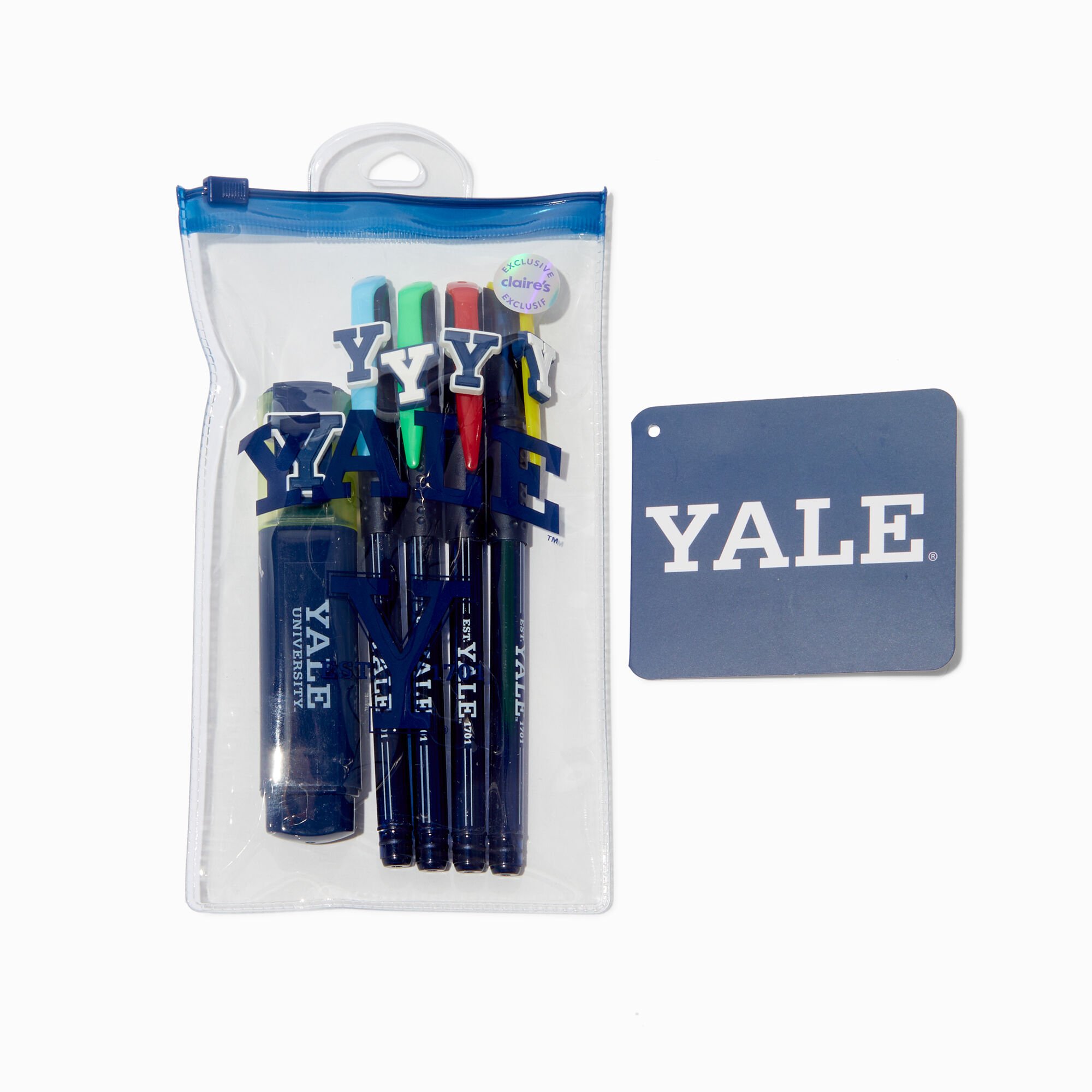 View Yale Claires Exclusive Highlighter Pen Set 5 Pack Yellow information