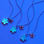 Best Friends Glow-In-The-Dark Daisy Pendant Necklaces - 3 Pack,